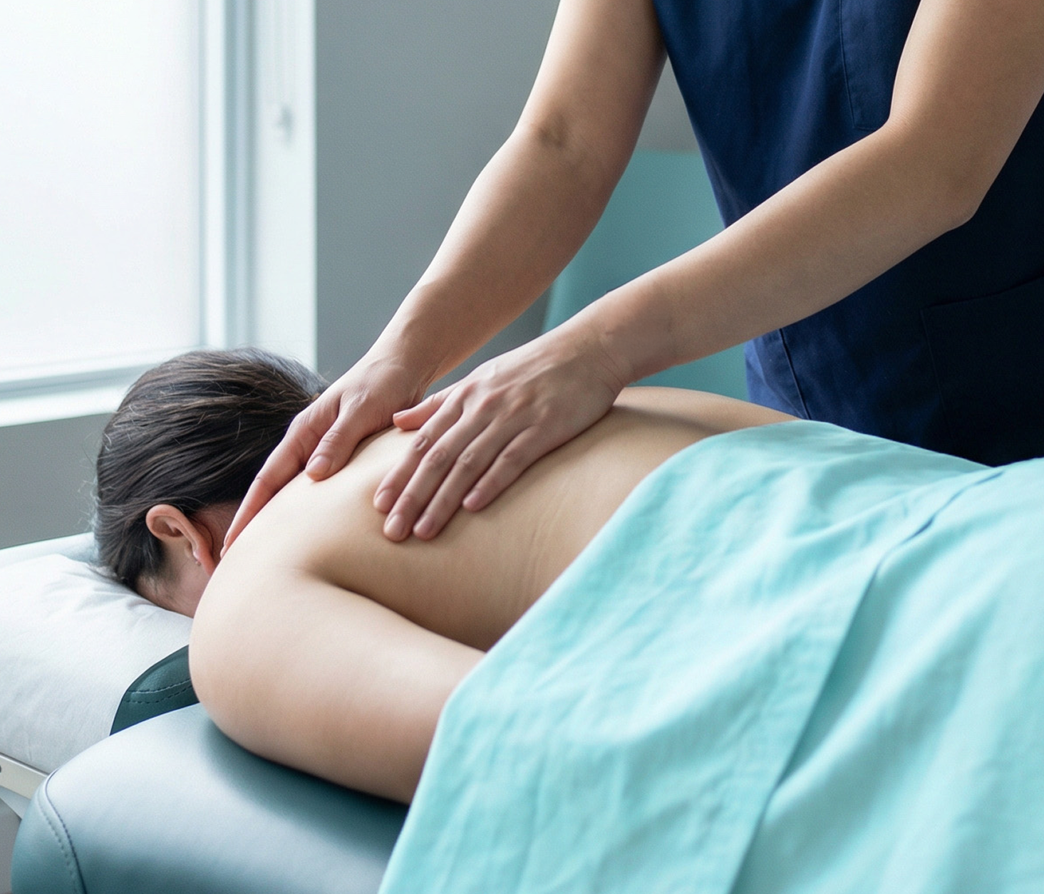 Professional massage therapy treatment at Viva Wellness & Rehab clinic